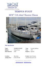 TEMPUS FUGIT 60'6” (18.44m) Nautor Swan - Broker Yacht