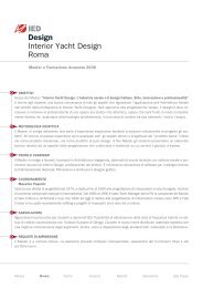 IED Design Interior Yacht Design Roma - Istituto Europeo di Design