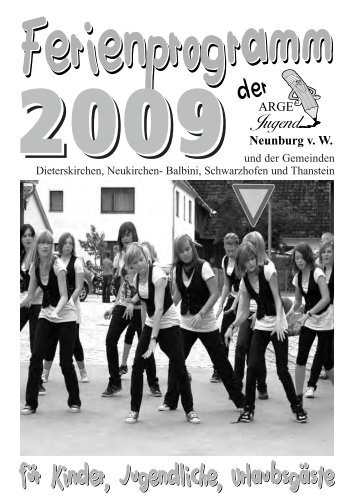 Ferienprogramm 2009 - ARGE-Jugend Neunburg vorm Wald ...