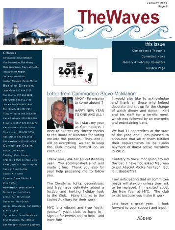 MYC January 2012 Newsletter.indd - Manitowoc Yacht Club