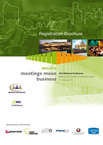 Registration Brochure - Meetings & Events Australia