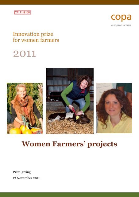 Women Farmers' projects - Copa-Cogeca