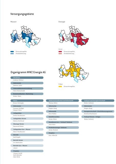 Geschäftsbericht 2010 - Wasserwerke Zug AG