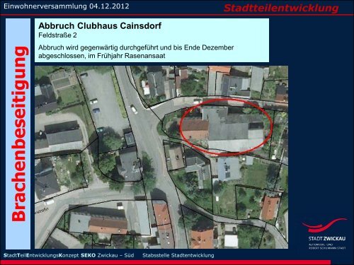 Präsentation zur Einwohnerversammlung am 4 ... - Stadt Zwickau