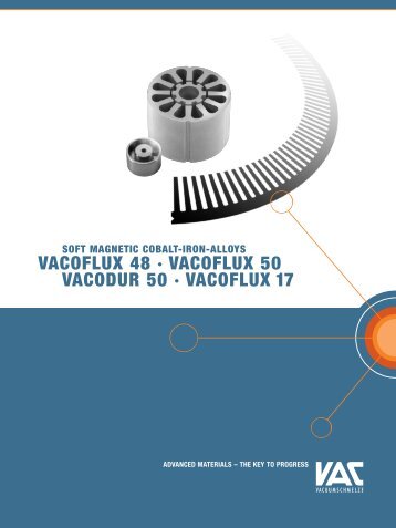 Vacoflux-dur engl neu.qxd - Vacuumschmelze
