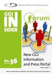 GGI Insider Issue No. 51 - January 2011 - Geneva Group International