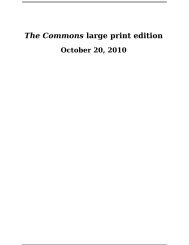 The Commons large print edition