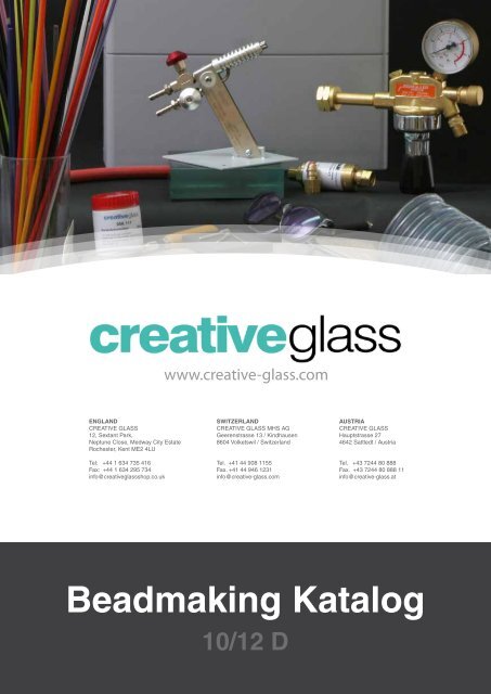 Beadmaking Katalog (Glasperlen) - Creative Glass