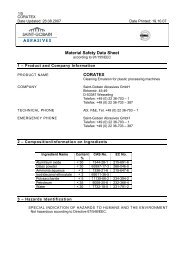 MSDS CORATEX engl - DME