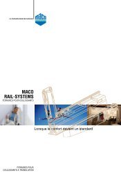 MACO RAIL-SYSTEMS - Gindraux Fenêtres SA