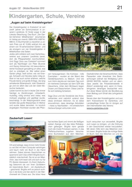 Mitteilungsblatt 132 - Oktober/November 2010 - Gemeinde Burgthann