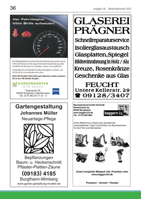 Mitteilungsblatt 132 - Oktober/November 2010 - Gemeinde Burgthann