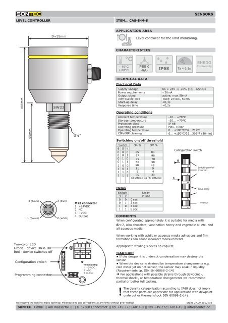 CAAS-8 eng.cdr - SONTEC Sensorbau GmbH