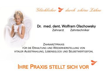 Praxis-Infomappe - Dr. med. dent. Wolfram Olschowsky