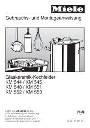 Gebrauchs- und Montageanweisung Glaskeramik-Kochfelder KM ...