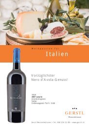 Weinpassion für Italien - Januar 2011 (PDF) - Gerstl Weinselektionen