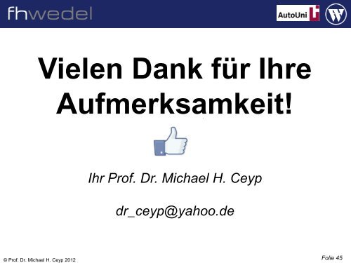 Vortrag Prof. Dr. Michael Ceyp