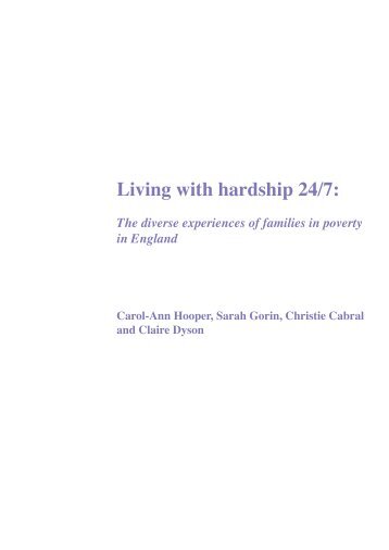 Living with hardship 24/7 - University of York