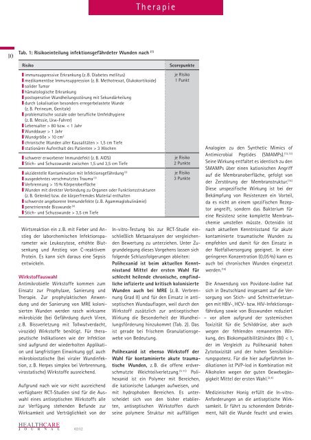 Download HealthCare Journal Wundmanagement 2012, pdf, 1.991 KB