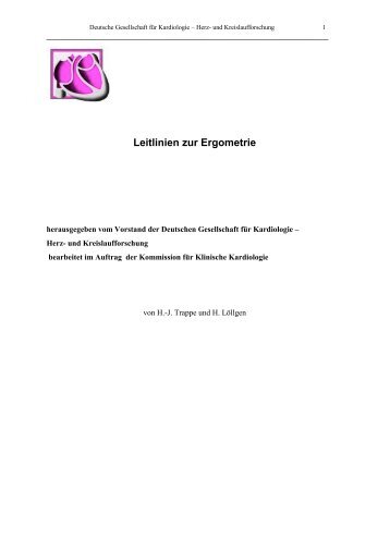 Leitlinie Ergometrie