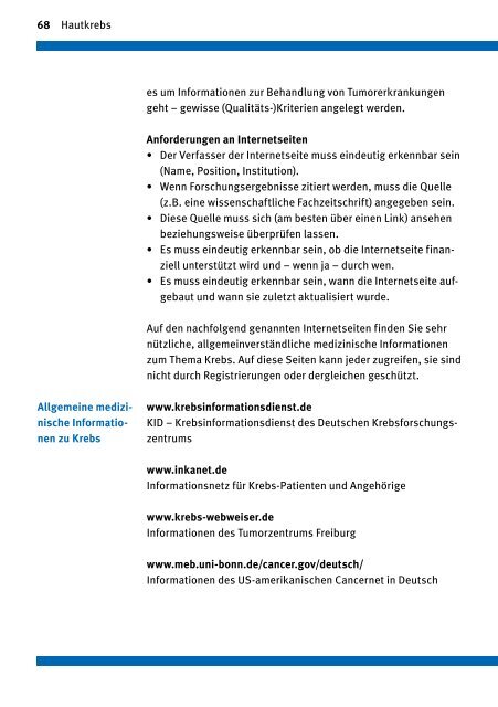 Blauer Ratgeber - Deutsche Krebshilfe eV