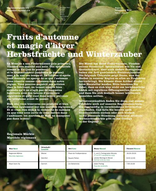 Herbstfrüchte und W interzauber Fruits d'automne et magie ... - web ctrl