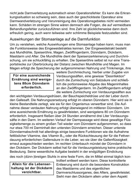 Operationsfolgen immer auch Operationsschäden ... - Deutsche Ilco