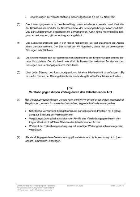 Der Vertrag im Wortlaut mit Anlagen (PDF, 580 - Kassenärztliche ...