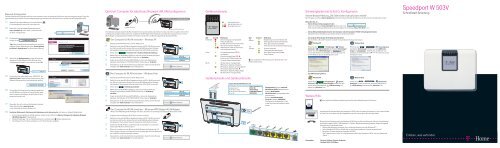 Speedport W 503V Typ C - Schnellstart Anleitung. - Telekom