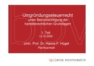 UmgrStR 1. Teil A B Grundlagen.pdf - bpv Hügel Rechtsanwälte