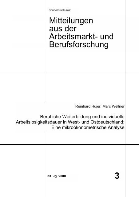 Berufliche Weiterbildung und individuelle ... - iab