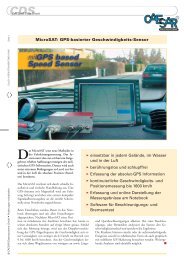 MicroSAT: GPS-basierter Geschwindigkeits-Sensor > einsetzbar in ...
