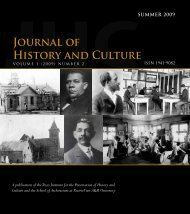 Journal of History and Culture Journal of History and Culture
