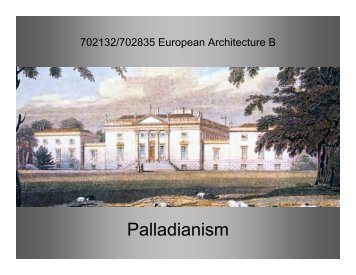 English Palladianism - Miles Lewis