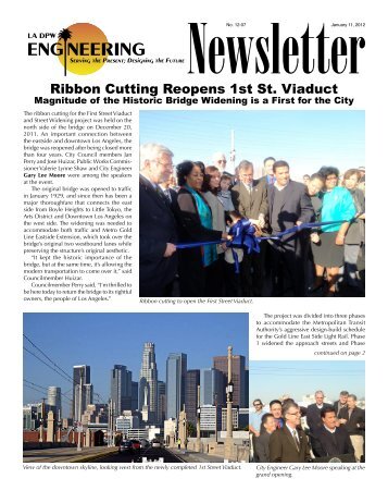 01-11-12 Newsletter.indd - Bureau of Engineering - The City of Los ...