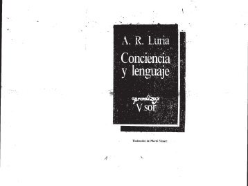 Luria - Conciencia y lenguaje.pdf - Textosenlinea.com.ar