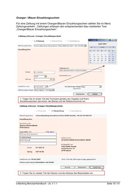 Anleitung GLKB Internet Banking