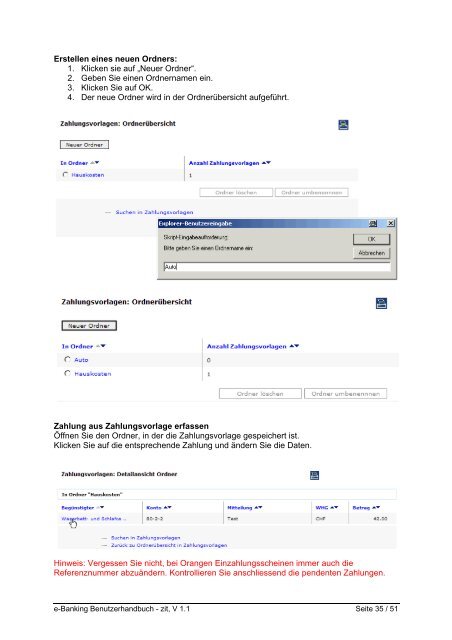 Anleitung GLKB Internet Banking