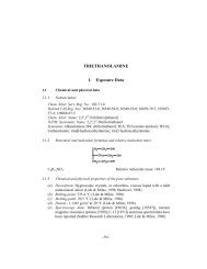 TRIETHANOLAMINE 1. Exposure Data - IARC Monographs