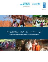 Informal Justice Systems: Charting a Course for Human - UN Women