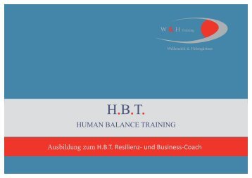 Ausbildung zum H.B.T. Resilienz- und Business ... - HBT Akademie