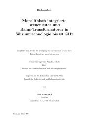 Monolithisch integrierte Wellenleiter und Balun-Transformatoren in ...