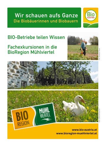 Folder - Fachexkursionen in die BioRegion Mühlviertel