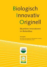 Biologisch Innovativ Originell - Institut für ökologischen Landbau ...