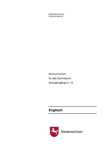 Englisch Niedersachsen - Niedersächsischer Bildungsserver