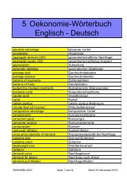 5 Oekonomie-Wörterbuch Englisch - Deutsch - RMoser.ch