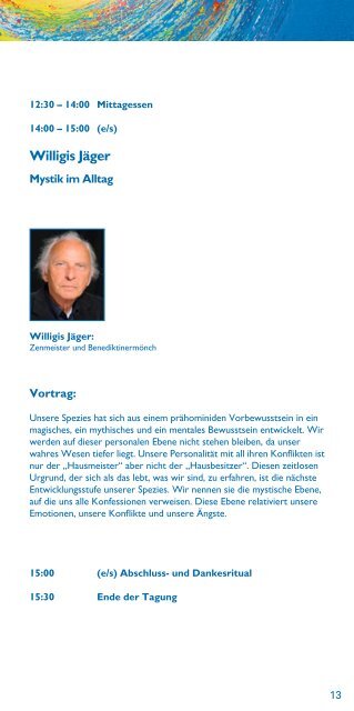 Download Programm - Konflikttransformation und Mystik