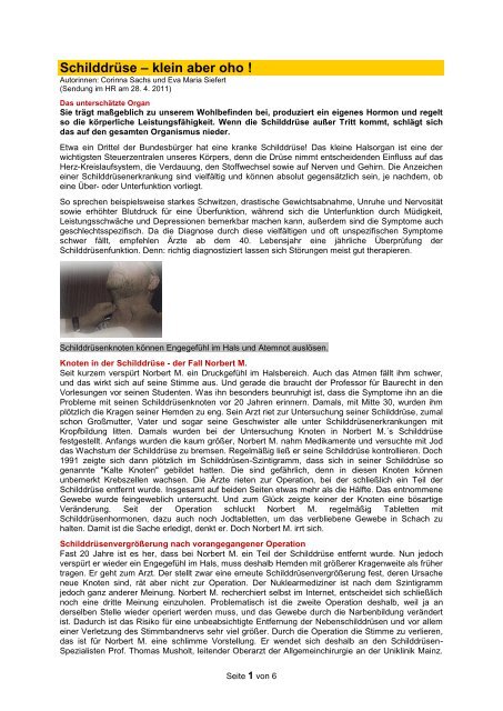 Schilddrüse Klein Aber Oho Forum Bioenergetik Ev