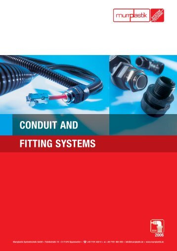 Murrflex cable protection conduit and fitting systems