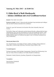 5. Oldie-Rock'n'Roll-Musiknacht - Stadt Wolframs-Eschenbach